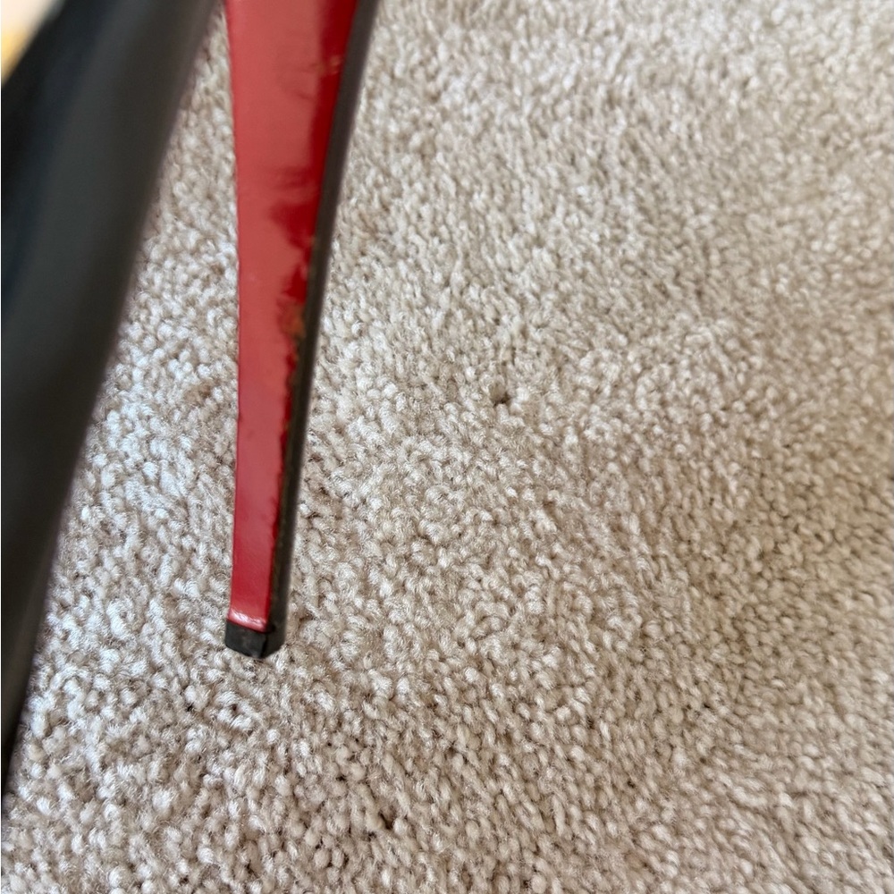 Christian Louboutin Black Patent Peep Toe Pumps - Picture 14 of 15